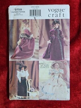 Vogue Uncut Craft Barbie Doll Dress Sewing Pattern